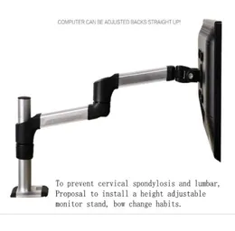 Universal Monitor Stand Ayarlanabilir Alüminyum Alaşım Monitör Masaüstü Stand Stand Rotatable Masaüstü Bilgisayar Montaj Masası LCD ARM4205967