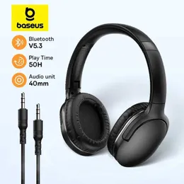 Kulaklıklar Baseus D02 Pro Kablosuz Kulaklıklar Bluetooth kulaklıklar 5.3 Katlanır Kulaklıklar Spor Kulaklıkları Oyun Telefon Fone Bluetooth Kulaklıklar J240508