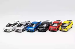 Diecast Model Cars DCT 1 64 Civil Type R (FD2) Black Yellow Red Silver Model CarL2405