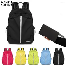 Backpack Ultralight Skin Dobrable Bag Portable Unissex Travel Casual Sports Sports Trend Rucksack
