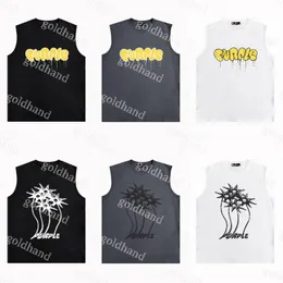 Artı Boyut Erkek Tees Yaz Silelileri Vest Spor Nefes Alabaş Tank Tops Giyim Sokağı Gevşek Tişört