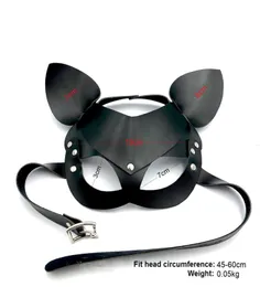 Cosplay -Leder BDSM Vizor Party Fox Maske Erwachsene Open Games Spielzeug Zurückhaltung Echterte für Maskerade Ball Carnival Bondage Sex Eye 48236490