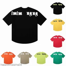 TEE PLAMS TSHIRT Klienci Summer Fashion T Shirt Men Ubranie Czarne białe krótkie rękawie damskie swobodne topy streetowe