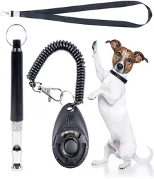 Dog Training Whistle With Clicker Kit Adjustable Pitch Ultrasonic With Lanyard For Pet Recall Silent Control JK2012KD7874289