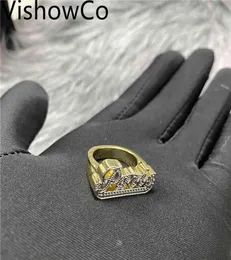 VishowCo 2021 New Custom Name Ring Gold Personality Stainless Steel Hip Hop Ring Women Fashion Punk Letter Ring For Women Gift2259879