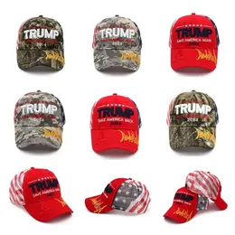 2024 Trump Hat U.S. Presidentval Cap Take America Back Caps Justerbar Speed ​​Rebound Cotton Sports Hatts 0415 0508