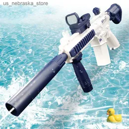 Sand Play Water Water Fun Gun Toys M416 Electric Glock Pistola Shooting Toy Toys Full Automatic Summer Beach per bambini Ragazzi per bambini Adulti 230814 Q240408