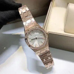 Женщины смотрят механическое движение смотрят 33 -мм женские наручные часы водонепроницаемые классические деловые наручные часы Montre de Luxe Fashion Bristand Casual Bracelet подарок