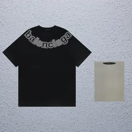 Paris Erkek Tişört Tasarımcı Marka Ba Kısa Kollu T-Shirt Külot Saf Pamuk Kadın T-Shirt Sıcak Elmas Teknoloji Mektubu Kısa Kollu K2