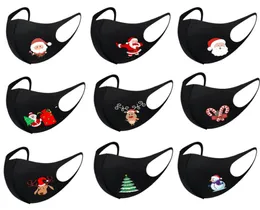 Mode Weihnachtsmasken gedruckt Weihnachten Gesichtsmasken Anti -Staub Schneeflocken Weihnachtsmundabdeckung Waschbar wiederverwendbare Masken DHL MK896609736
