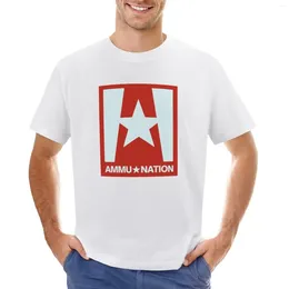 Herrpolos ammu-nation butik t-shirt pojkar vita djur tryck överdimensionerade utgåva kort ärm tee män