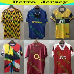 Retro Bergkamp Henry Soccer Jersey 91 94 96 97 98 01 02 04 05 06 07 08 Highbury Maillot Gunner Orest Shirt 237r