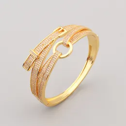Lock circolare 18k oro gold classico fascino della moda bracciale braccialetti di braccialetti argento per donna figlia mamma unisex designer di fidanzamento gifts