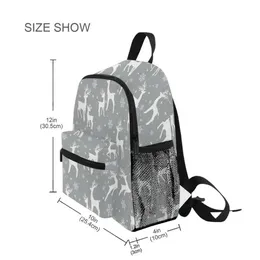 حقائب الظهر 2020 جديدة للبنات Baby Boys Girls Cute Backrens Backrens School Bags Christmas with Reindeer Backback Barge Schoolbags Kids Back Pack