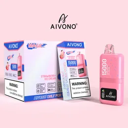 BANG KING PUFF 12K使い捨て蒸気aivono Aivono Magic 15000 Puffsメッシュコイルサベージパフ10000 20mg 30mg 50mg 20ml 500mAh充電式ベーパーパフ