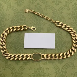 Męski projektant naszyjnik Collana z pudełkiem biżuteria modowa dla kobiety luksusowe łańcuchy imprezowe zabytkowe złote naszyjniki grube g tygrysa hea 2122
