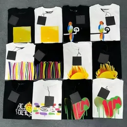 アニメトップTシャツ、メンズとレディースのデザイナーTシャツ、衣類トップ、メンズSカジュアルチェストレターシャツ、S衣類、ストリートショートスリーブ衣類Tシャツ