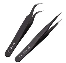 Aço antíaco de alta qualidade Tweezers reto de maquiagem cílios falsos cílios falsos cílios de olho de extensão Styling3479882