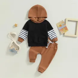 Roupas conjuntos de roupas para crianças roupas de menino roupas de manga longa de manga longa Tops calças Crianças Spring Roupfits Set Infantil Born Born