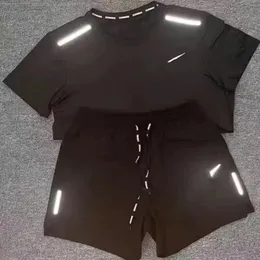 Sportswear Men's Activewear Tech Suit Designer Sportswear Shirt Shorts Two-Piece Women's Gym Wear Printed Quick Dry Breathable T-Shirt Jogging Bottoms