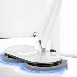 808F 360 Degree Rotation Rechargeable Cordless Floor Cleaner Scrubber Electric Rotary Mop Microfiber Cleaning Mop for Home 240508