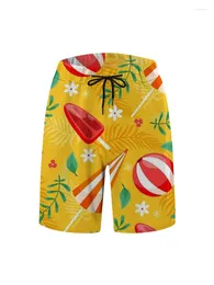 Herr shorts strand för utomhus semester casual hawaiiansk sommar snygga poolaktiviteter 3dprint