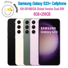 Samsung Galaxy S23+ SM-S916B/DS 6.6 "ROM 256GB 8 GB Snapdragon 8 Gen 2 NFC Triple fotocamera posteriore OCTA Core originale Samsung 5G cellulare Dual Sim