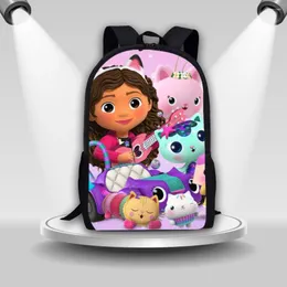 Backpack Coloranimal Kindergarten Children's School Bag Cartoon Girl Pattern GABBY Animation Cute Light Soft Travel Storage