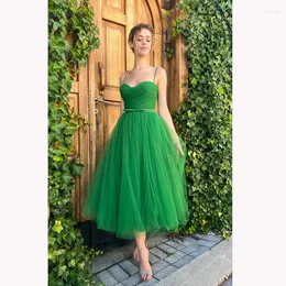 Partykleider Bowith Abend Luxuskleid Abschlussball Grüne Elegante Gaze für Frauen Geschenk Hochzeit ärmellose formelle Anlässe Vestidos