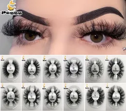 20mm 22mm 3D Mink Eyelashes Mink Eyelash Extension False Eyelashes Natural Curly Cross Mink Eye Lashes Makeup Tool7482625