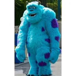2024 Dostosowywanie Sully Mascot Costume Performon Fun Strój garnitur urodzinowy Halloween strój na zewnątrz strój festiwal rozmiar dla dorosłych rozmiar