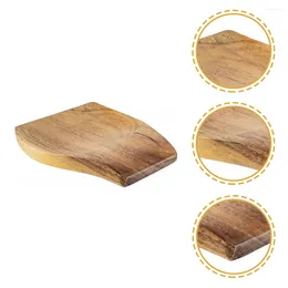 Garrafas de armazenamento colher portador de mesa de mesa artesanato de madeira de folha de lada de silicone