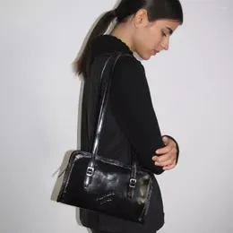 Shoulder Bags Spanish Niche Designer Brand Paloma Wool Oiled Leather Bag Palomawool Cowhide Minimalist Versatile Women's Handbag
