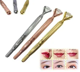 Eyebrow Manual Pen Microblading Tattoo Machine för permanent makeup 3D Eyebrow Lip Embroidery Munsu Tebori med Crystal Diamond2957956