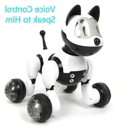 Befolgt Smart Pet Cat Interactive Animal Voice Robot Programm Control und Electronic Dancing Geste Robotic Dog Toy Gehen Sie Youdi L72787 Rennen