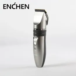 Enchen Sharp X Capelli professionale Terrimer ricaricabile Clipper elettrici ricaricabile Uomini di capelli a cordone Blade in ceramica regolabile 240408