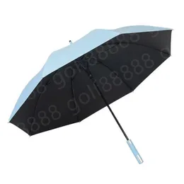 Regenschirm Golf auf dem Weg zum neuen einfachen Doppelgolf-Regenschirm grenzüberschreitende Geschenkwerbung Dach für Männer und Frauengeschäft großer langer Langgang Vinyl Regenschirm 25 in