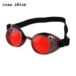 Partihandel- Snöskinn #3001xin Vintage Style Steampunk Goggles Welding Punk Glasses Cosplay Free Shipping1 240e