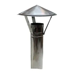 Tillbehör 1 bit skorsten regntät täckning rostfritt stål Avgasrörets ventilationsskydd för utomhuscampingtält