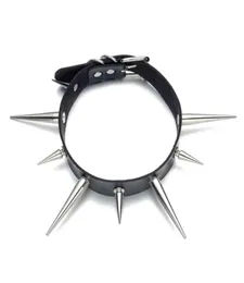 CHOKERS Big Spike girocollo collare in fico punk per donne uomini covi rivetti a pezzi per la collana con chocker goth