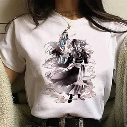 Kadın T-Shirt Mo Dao Zu Shi tişört Kadın Japon Harajuku T Kadın Grafik Giysileri T240507