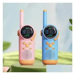 Toy Walkie Talkies 3 km talkie dystans dziewczyny długie dla dzieci Dh0pm Handheld Talkie Talkie Dwukierunkowe Walky Radio Boys Toys Wiek 3-12 Prezent OU I OBGDL