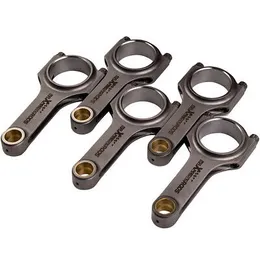 Maxpeedingrods 5pcs bielas de conexão para fiat 2.0 cupê 5 cil 20V Turbo h feixe msr 145 mm Conrod Fabrure