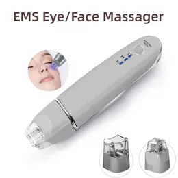 Home Beauty Instrument Neues 2-in-1 EMS Gesichtsvibration Massager tragbarer elektrischer Dunkelkreis Anti-Aging-Eye Wrinkle Beauty Care Tool Q240508