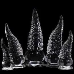 Other Health Beauty Items Transparent soft dildo octopus tentacle large anal plug Anus expansion vaginal diffuser shaped Dick butt adult 18+ Q240508