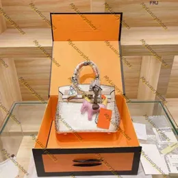 haermes Birkinbag Designer Bags Birki hermses Handbags Tote Birkis Alligator 25Cm Totes Platinum Pony Lady Handbag Have 753