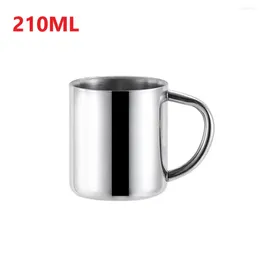 Tazze per le stoviglie che servono piatti bottiglie d'acqua 304 in acciaio inossidabile.Tazza di caffè La qualità dell'isolamento elegante è D