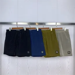 Pantaloncini da uomo pantaloncini sportivi cortometri classici semplici colori solidi in nylon a secco rapido 5/10 pantaloni elasticiti sciolti casual