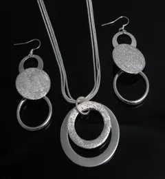 Presente de Natal mais baixo 925 colares de moda de prata esterlina Conjunto S731700321