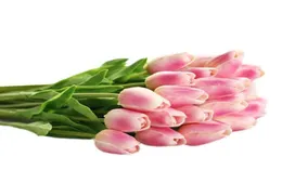 34 см. Mini Tulip Flower Real Touch Wedding Flower Artificial PU Home Wedding Decoration311V8981433